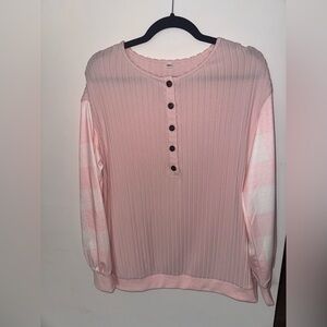 Light Pink Long Sleeve Shirt- NWOT